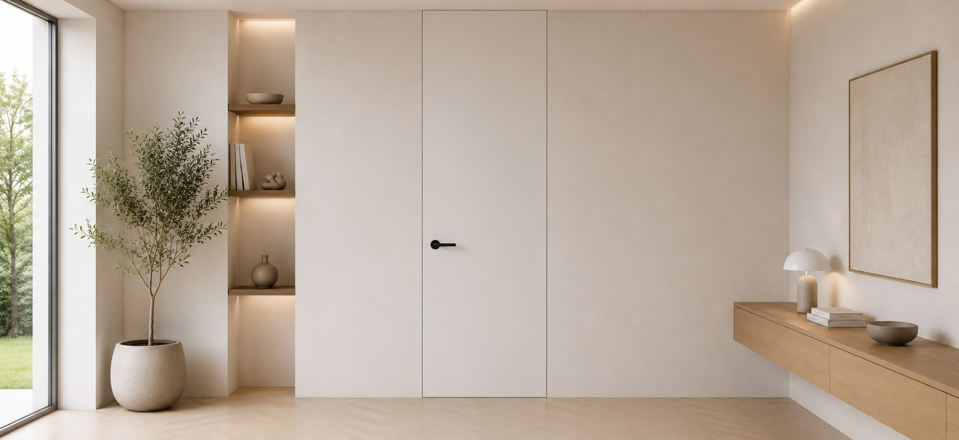 Frameless Interior Doors - Filo Muro