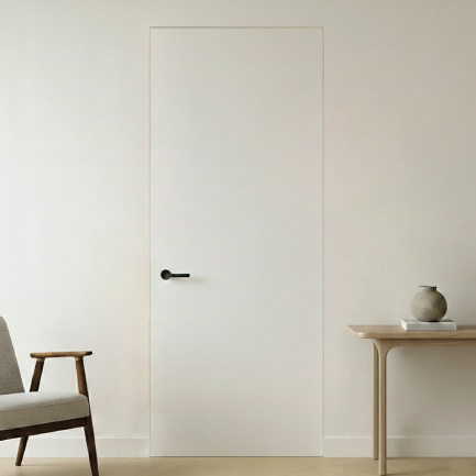 Modern Frameless Interior Primed Door Filo Muro Individuale 2'-8" x 8'-0"