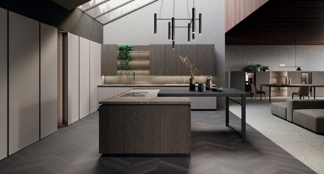 Classic Italian Wood Kitchen Bluna Legno