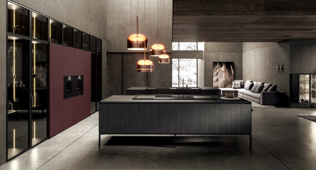 Modern Italian Suspended Kitchen Design Regula