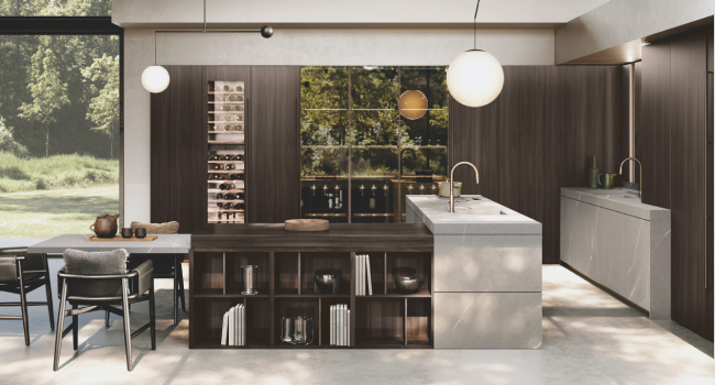 Modern Italian Kitchen Bluna Gres